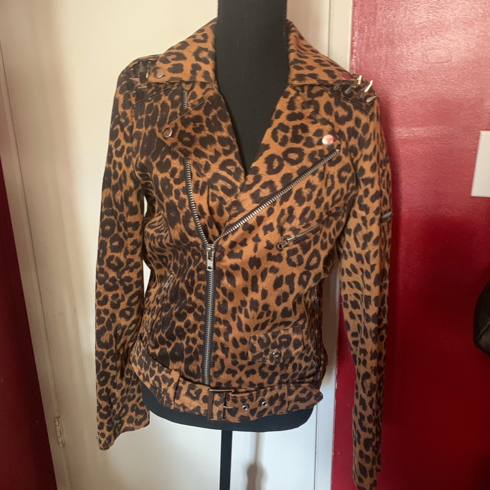 UNIF Leopard Moto Jacket🐆